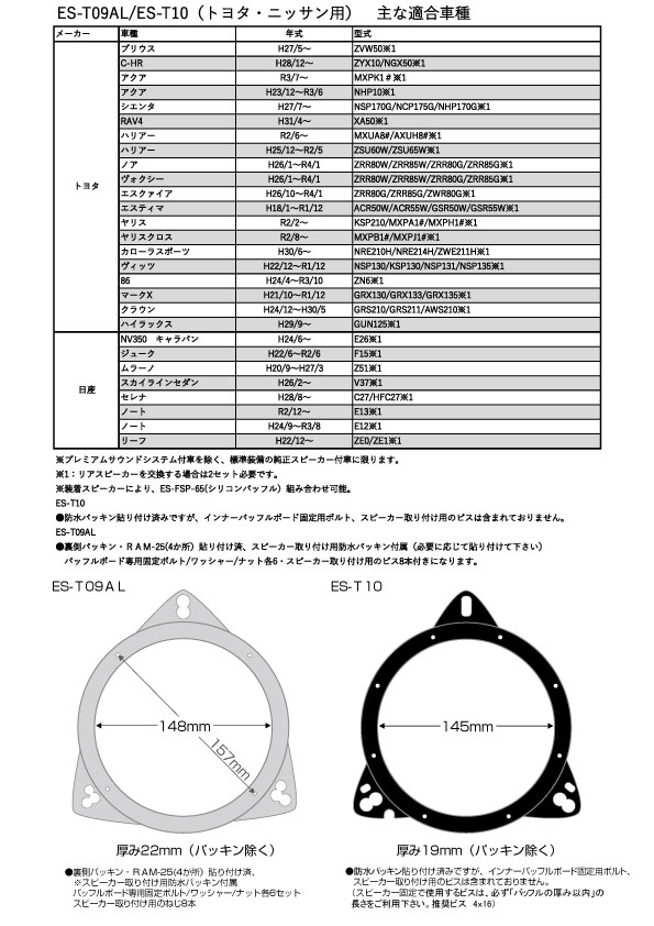 バッフルボード（インナーバッフル）